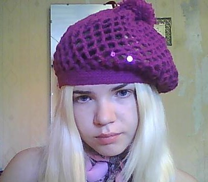 вязаный берет